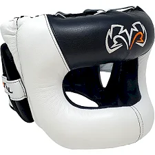 Боксерский шлем с бампером RIVAL Guerrero White