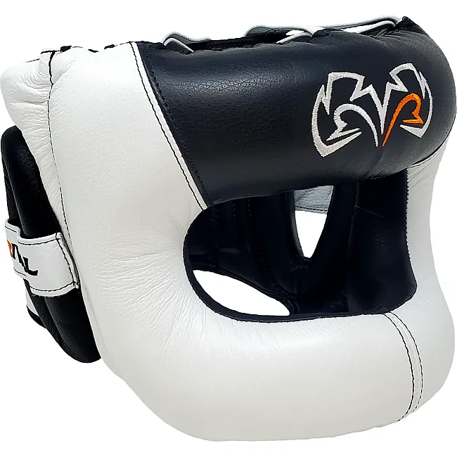 Боксерский шлем с бампером RIVAL Guerrero White