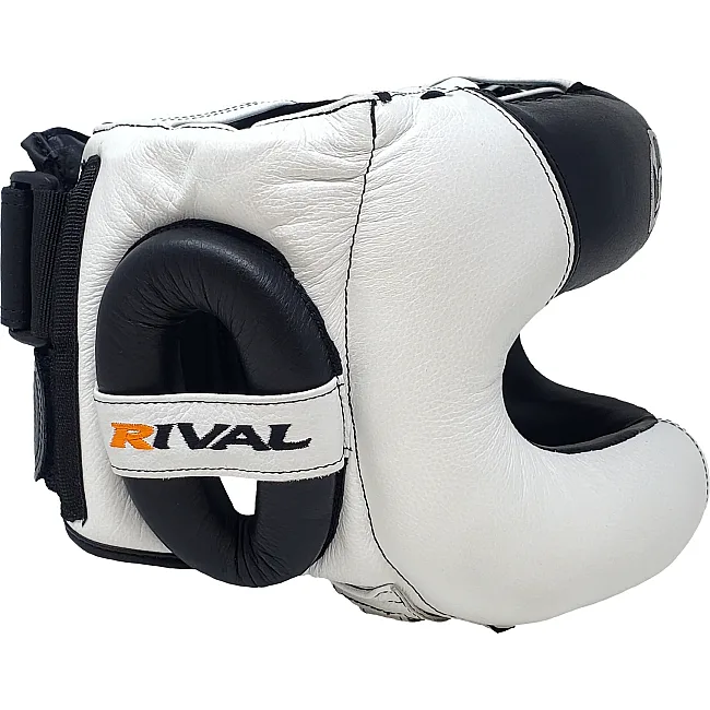 Боксерский шлем с бампером RIVAL Guerrero White