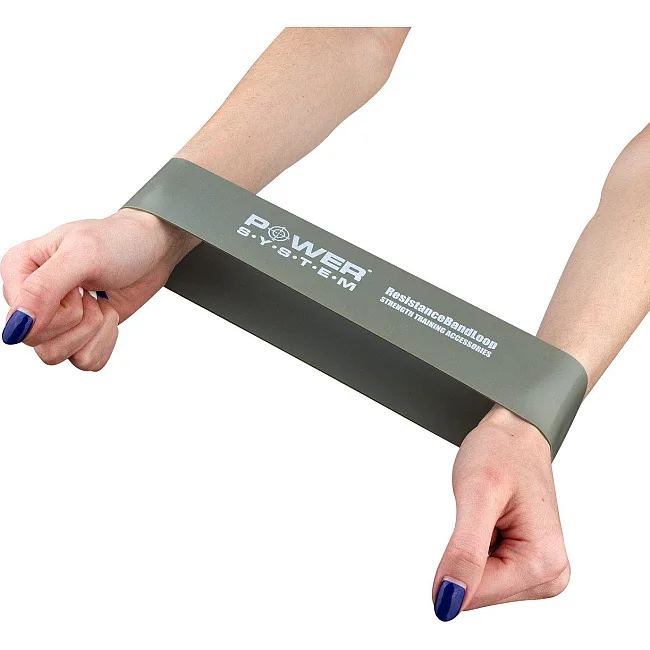 Фітнес резинка POWER SYSTEM PS-4063 Flex Loop Strong Grey (опір 23кг.)