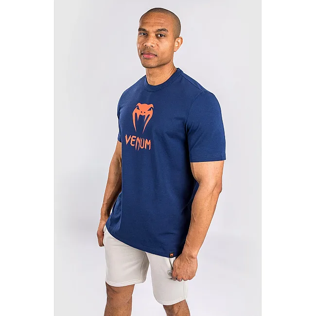 Футболка чоловіча VENUM Classic Navy Blue Orange