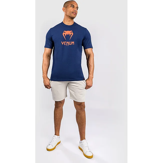 Футболка чоловіча VENUM Classic Navy Blue Orange