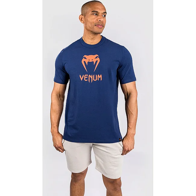 Футболка чоловіча VENUM Classic Navy Blue Orange