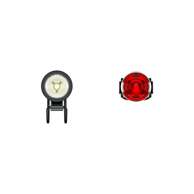 Комплект велофара + мигалка KNOG Plug Twinpack 250/10 Lumens Black