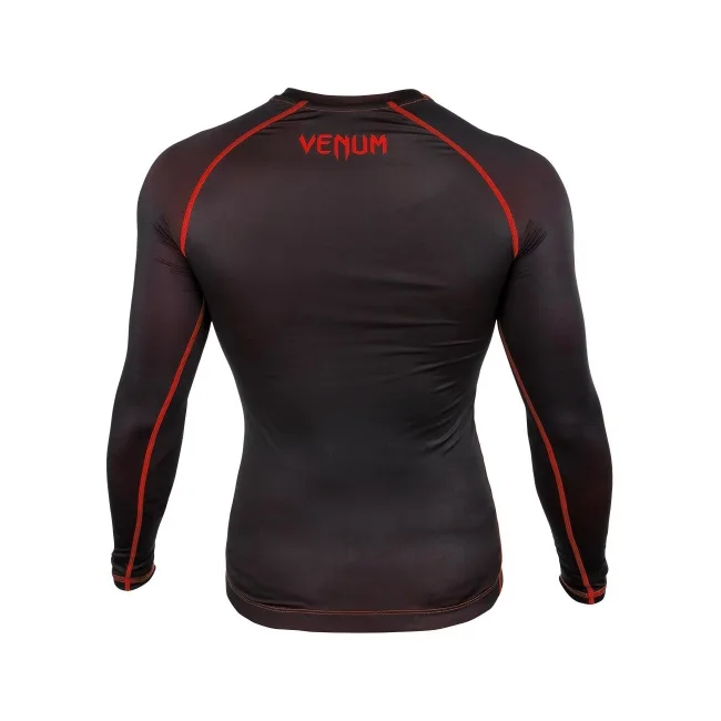 Компресійна футболка Venum Contender 3.0 T-shirt Long Sleeves Black/Red
