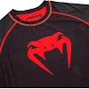 Компресійна футболка Venum Contender 3.0 T-shirt Long Sleeves Black/Red