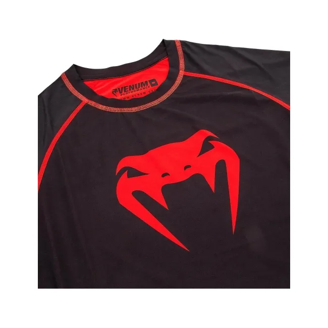 Компресійна футболка Venum Contender 3.0 T-shirt Long Sleeves Black/Red