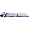 Массажный акупунктурный коврик 4YOURHEALTH Elite Line 0064 с подушкой голубовато-белый 130x40см