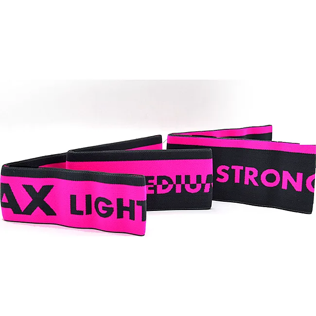 Набор резинок для фитнеса MADMAX MFA-305 Hiploop set 3 pcs. Grey/Pink