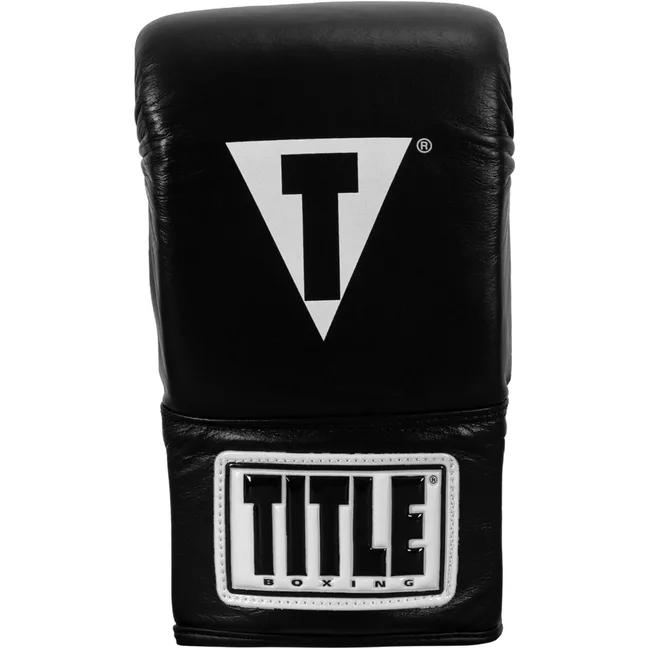 Перчатки снарядные TITLE Boxing Pro Leather 3.0 Black Grey