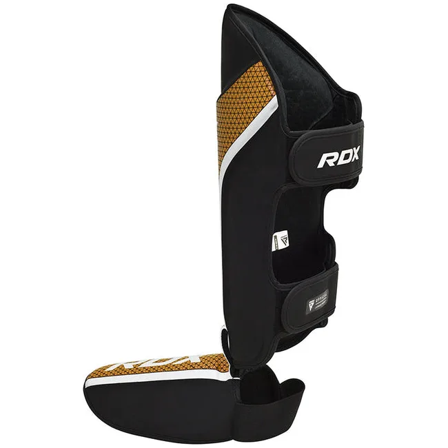 Защитные щитки для ног RDX Shin Instep Guard Aura Plus T-17 Golden