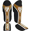 Защитные щитки для ног RDX Shin Instep Guard Aura Plus T-17 Golden