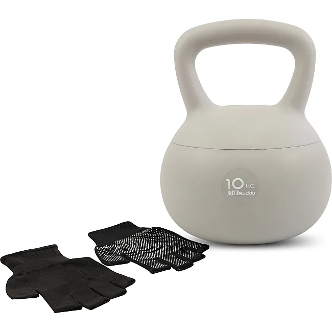 Гиря м'яка MDbuddy SOFT KETTLEBELL TA-7039-10 (Сірий)