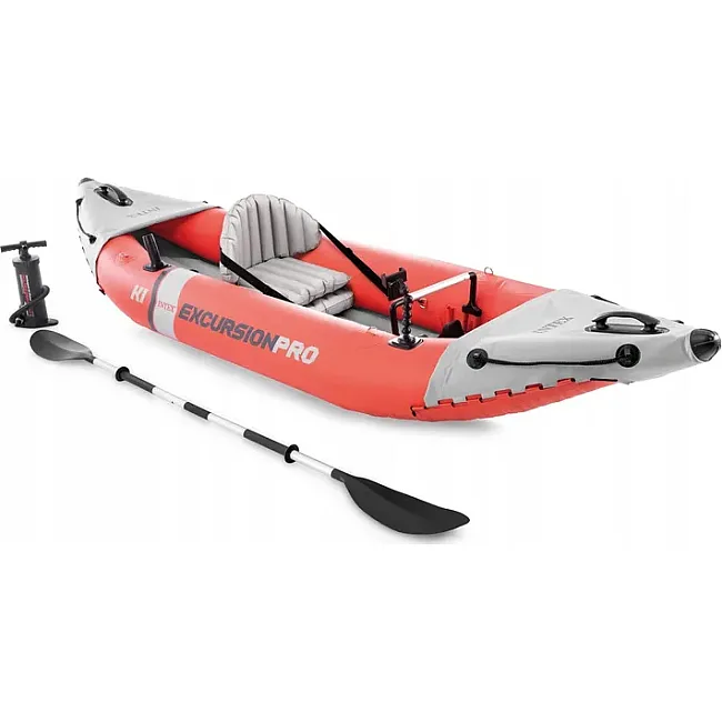 Каяк надувной Intex Excursion Pro K1 305 х 91 х 46 см, красно-серый