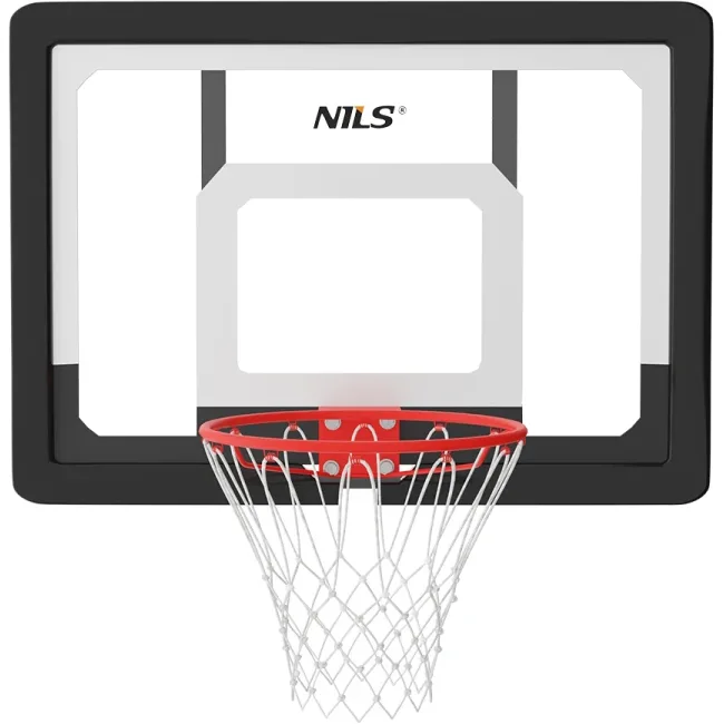 Щит баскетбольний NILS TDK010 81 х 58 см, чорно-білий