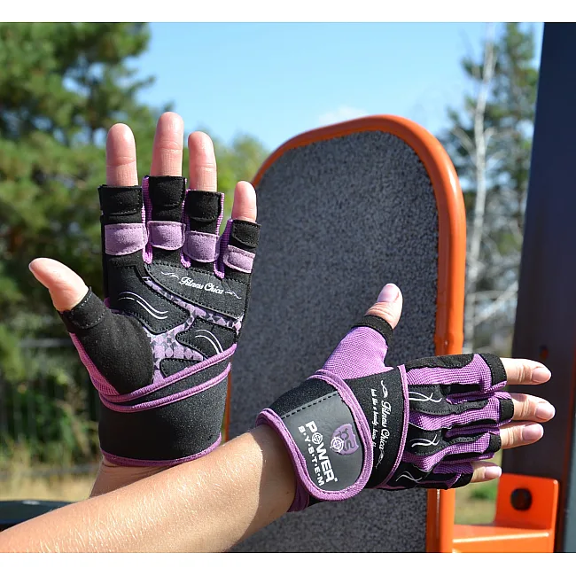 Рукавички для фітнесу Power System PS-2710 Fitness Chica жіночі Purple