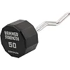 Штанга нерозбірна з фіксованою вагою вигнута PEV HAMMER STRENGHT TA-9978-50 (Чорний)