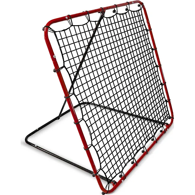 Сітка тренувальна для футболу Neo-Sport NS-491 Rebounder 120 x 120 х 107 см, червона