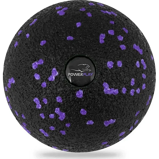Массажный набор PowerPlay PP_4015 EPP Foam Roller Set 4in1 (2-я роллы + 2-я мячи) Черно-Фиолетовый