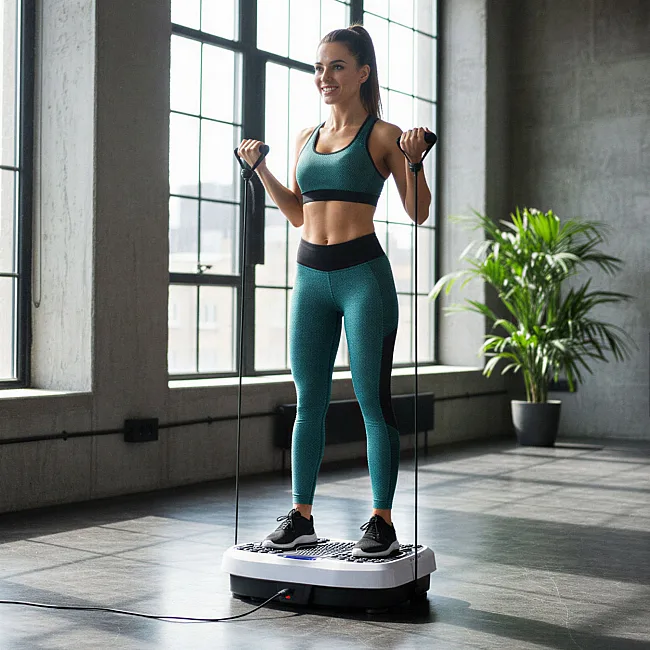 Вибрационная платформа One Fitness SVP08 черно-белая