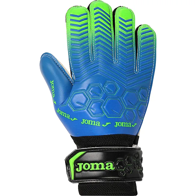 Детские вратарские перчатки JOMA CALCIO 401707-717 (Синий-салатовый)