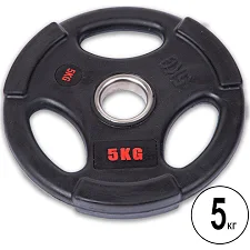 Блин для штанги обрезиненный LIFE FITNESS SC-80154B-5 51мм 5кг