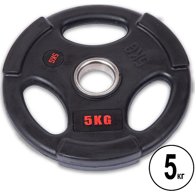 Блин для штанги обрезиненный
 LIFE FITNESS SC-80154B-5 51мм 5кг