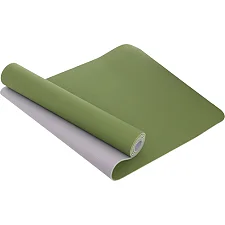 Коврик для йоги и фитнеса TPE двухслойный SP-PLANETA FI-3046 183x61x0,6см (Зеленый-серый)