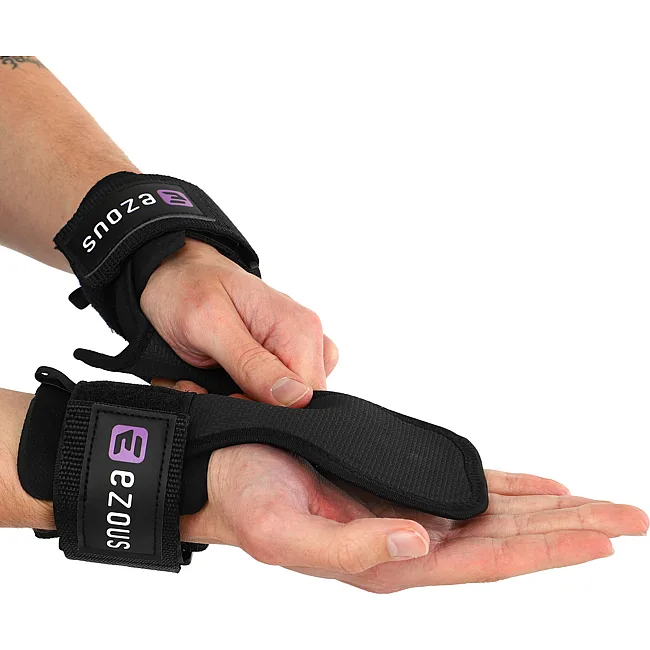 Накладки для подтягивания и тяги SOFT HAND GRIPS EZOUS D-10 2шт (Черный)