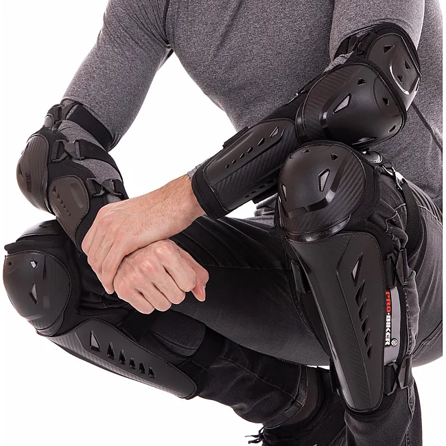 Комплект мотозащиты наколенники и налокотники PRO-BIKER P32