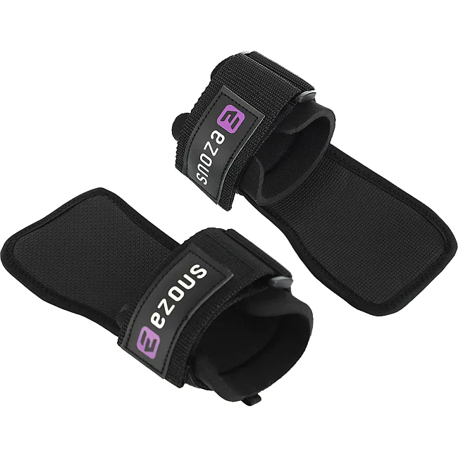 Накладки для подтягивания и тяги SOFT HAND GRIPS EZOUS D-10 2шт (Черный)