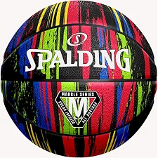 Мяч баскетбольный SPALDING Marble Ball черный 7
