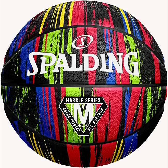 Мяч баскетбольный SPALDING Marble Ball черный 7