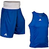 Боксерская форма Adidas Olympic 2024 | синяя | ADIIBA23TM ADIIBA23SM