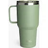 Термостакан (изолированная чашка) Bohtal с ручкой из нержавеющей стали Tumbler Green 900 ml