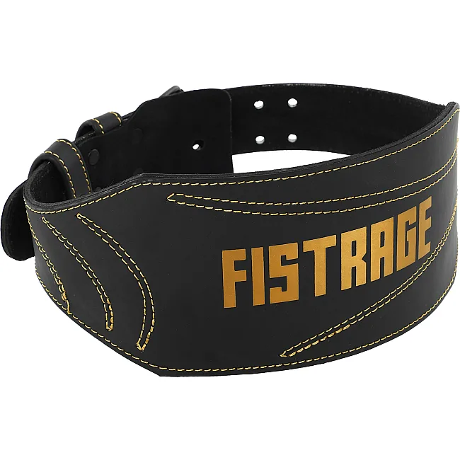 Пояс для тяжелой атлетики кожа
 FISTRAGE VL-8440 спинка-15см (Черный)