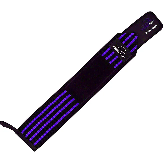 Кистьові бинти PowerPlay 3081 Gym WristT Wraps Чорно-Сині