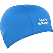 Шапочка для бассейна текстильная MADWAVE POLY II M052103 (Синий)