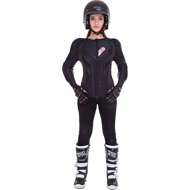 Моточерепаха компрессионная женская SCOYCO Hermes Body armor AM03W (Черный)