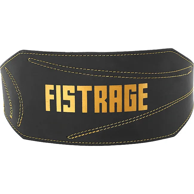 Пояс для тяжелой атлетики кожа
 FISTRAGE VL-8440 спинка-15см (Черный)