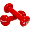 Гантели для фитнеса виниловые ZELART Beauty TA-5225-0_5 2шт 0,5кг (Красный)