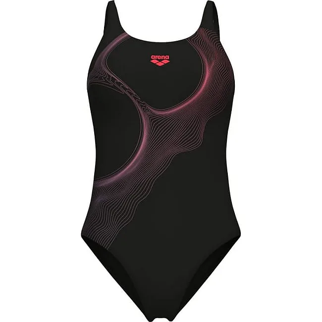 Купальник закрытый для женщин Arena RIPPLES SWIMSUIT U BACK B черный