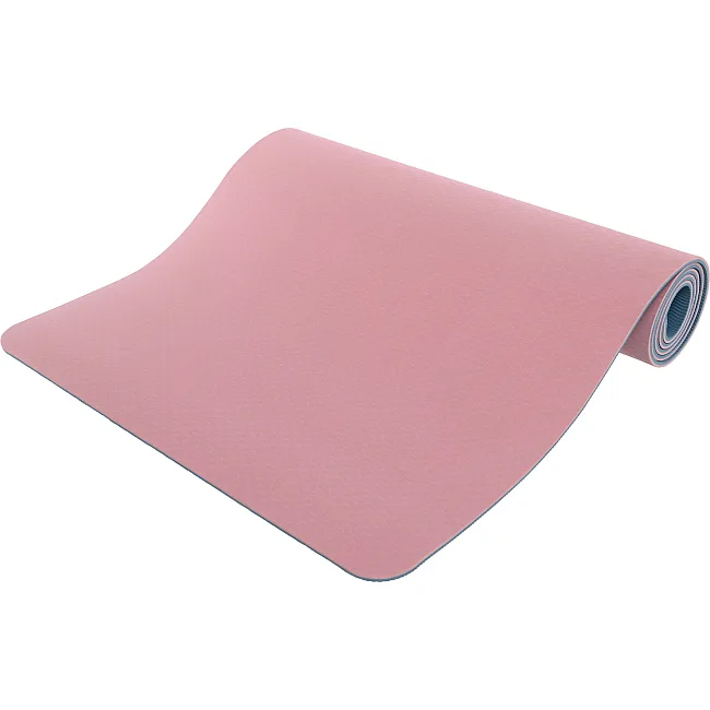 Коврик для йоги и фитнеса TPE двухслойный SP-PLANETA FI-3046 183x61x0,6см (Оранжевый-черный)
