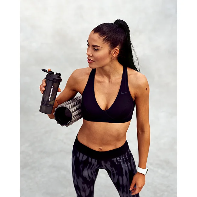 Спортивний шейкер SMARTSHAKE Slim 500ml Black