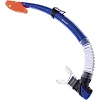 Набір для плавання маска з трубкою ZELART
 M153-SN124-PVC (Синьо-сірий-прозорий)