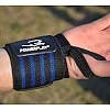 Кистьові бинти PowerPlay 3081 Gym WristT Wraps Чорно-Сині