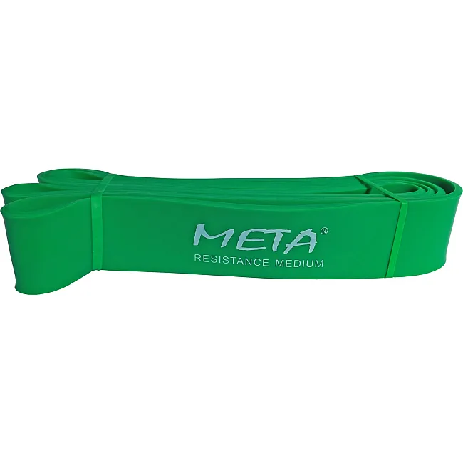 Резинка-петля силовая META Elastic power band medium зеленый 4,5х208 см