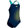 Купальник для девочек Arena DIM LIGHT SWIMSUIT SWIM PRO BA черный, желтый, бирюзовый