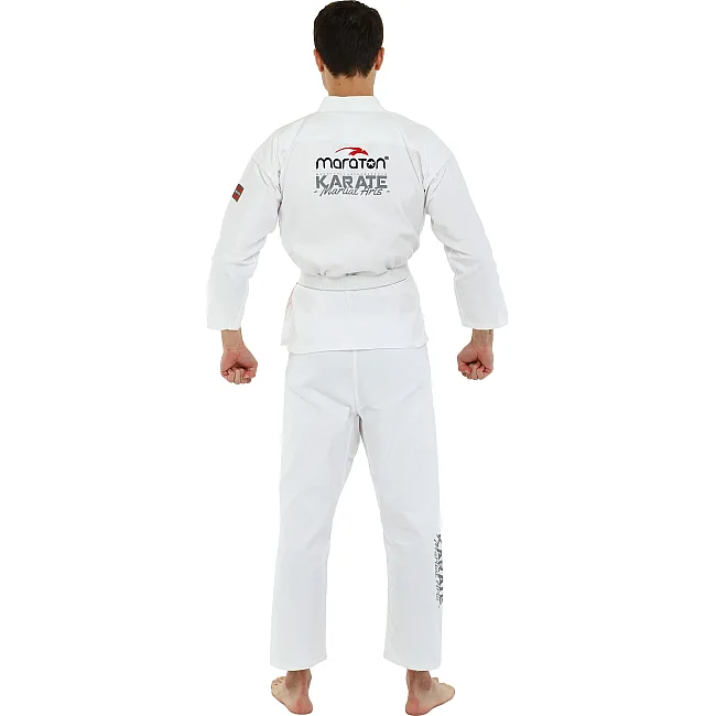 Кимоно для карате куртка штаны и пояс MARATON MTR082
 110-180см
