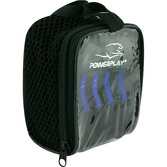 Кистьові бинти PowerPlay 3081 Gym WristT Wraps Чорно-Сині
